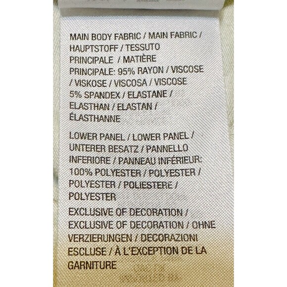 LOGO By Lori Goldstein Women’s Size XL Ivory Mix Media Lace Ruffle Hemline Tunic - Picture 12 of 12